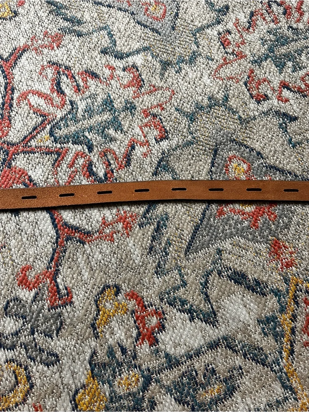 Madewell Chestnut Leather Belt with Brass D-Ring Buckle Size L Women’s Belt